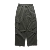 Jiayiku Men's  New Arrival Ami Kaji New Style Vintage Washed Overalls Loose Wide Leg Casual Trousers main image 3