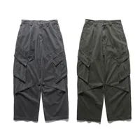 Jiayiku Men's  New Arrival Ami Kaji New Style Vintage Washed Overalls Loose Wide Leg Casual Trousers main image 5