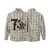 Jiayiku Fashion Brand  New American Street Fashion Brand Camouflage Tee Fake Two-piece Lace Stitching T-shirt Pullover main image 5