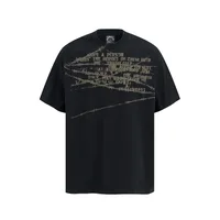 Jiayiku Men's Clothing  Summer American Street Fashion Brand Washed Tee T-shirt Creative Printed T-shirt Short-sleeved Men sku image 4