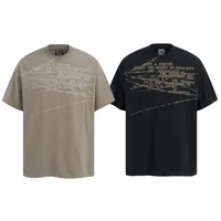 Jiayiku Men's Clothing  Summer American Street Fashion Brand Washed Tee T-shirt Creative Printed T-shirt Short-sleeved Men main image 5