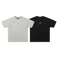 Jiayiku Men's  Summer New American Retro Fashion Brand Rivet Design Heavy Cotton Short-sleeved T-shirt main image 5