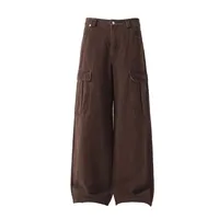 Jiayi Library Men's  Spring High Street American Vintage Washed Workwear Casual Pants Loose Straight Wide Leg Pants main image 2