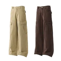 Jiayi Library Men's  Spring High Street American Vintage Washed Workwear Casual Pants Loose Straight Wide Leg Pants main image 3