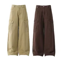 Jiayi Library Men's  Spring High Street American Vintage Washed Workwear Casual Pants Loose Straight Wide Leg Pants main image 5