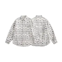 Jiayi Library Men's  Spring New Vintage Ethnic Style Nordic Herringbone Jacquard Shirt Exodical Shirt main image 5