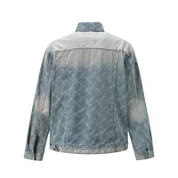Jiayiku Tide Brand  Spring New American Retro Cut Design Heavy Wash Water Denim Jacket Men main image 2