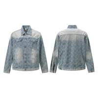 Jiayiku Tide Brand  Spring New American Retro Cut Design Heavy Wash Water Denim Jacket Men main image 5