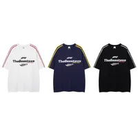 Jiayiku Men's  Summer New American Retro Fashion Brand Tee Culture Shirt Letter Printing Short-sleeved T-shirt main image 5