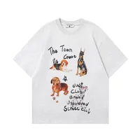 Jiayiku Fashion Brand  Spring New American Retro Couple T-shirt Loose Fun Printed Men's And Women's Short Sleeve Tee main image 1