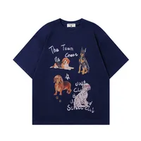 Jiayiku Fashion Brand  Spring New American Retro Couple T-shirt Loose Fun Printed Men's And Women's Short Sleeve Tee main image 2