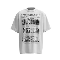 Jiayiku Men's  Summer American Street Hip Hop Fashion Brand Tee Culture Shirt Creative Character Printed T-shirt Men sku image 8