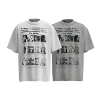 Jiayiku Men's  Summer American Street Hip Hop Fashion Brand Tee Culture Shirt Creative Character Printed T-shirt Men main image 5