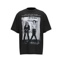 Jiayiku Men's  Summer New American Street Fashion Brand Washed Tee T-shirt Character Printed T-shirt For Men main image 1