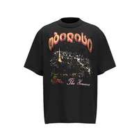 Jiayiku Men's  Summer New American Street Fashion Brand Washed Tee T-shirt Creative Printed T-shirt For Men main image 1