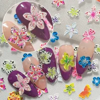 Cute Luxurious Flower Nail Stickers Nail Decoration Accessories main image 1