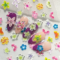 Cute Luxurious Flower Nail Stickers Nail Decoration Accessories main image 6