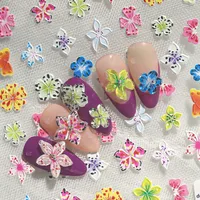 Cute Luxurious Flower Nail Stickers Nail Decoration Accessories main image 5