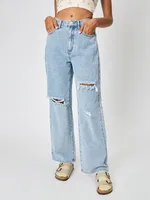 Women's Casual Daily Streetwear Solid Color Full Length Jeans main image 1