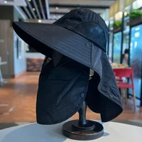 Summer Big Neaves Shawl Sun Hat Men's Outdoor Sunscreen Mountaineering Fishing Hat  Casual Waterproof Quick-drying Fisherman Hat sku image 28