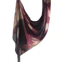 Hot Sale Silk Printed Turban Ethnic Shawl High Grade Marble Printed Ethnic Scarf Shawl sku image 42