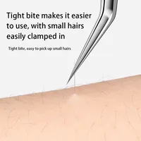 Solid Color Stainless Steel Eyelash Tweezers main image 5