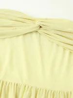 Elegant Long Mesh Dress Women's Comfortable Breathable Strapless Design New Style Casual Fashion Suitable For All Seasons main image 4