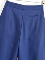 Women's Basic Casual Pants Fashionable Spring Autumn Loose Long Trousers Classic Style Street High Waist Polyester Fabric main image 7