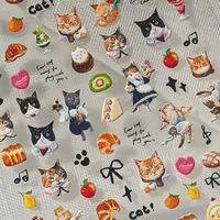 Cartoon Style New Style Pastoral Animal Fruit Cat Nail Stickers Nail Sticker main image 7