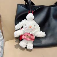 1 Piece Cartoon Style Cute Rabbit Plush Unisex Bag Pendant Keychain main image 5