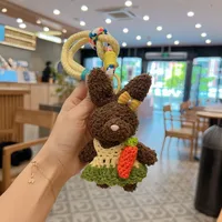 1 Piece Cartoon Style Cute Rabbit Plush Unisex Bag Pendant Keychain main image 3