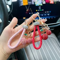 1 Piece Cute Cherry Zinc Alloy Unisex Bag Pendant Keychain main image 1