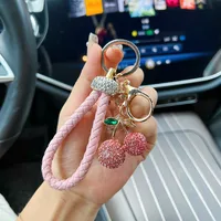 1 Piece Cute Cherry Zinc Alloy Unisex Bag Pendant Keychain main image 2