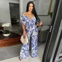 Women's Casual Daily Sexy Streetwear Plant Full Length Jumpsuits main image 2