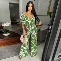 Women's Casual Daily Sexy Streetwear Plant Full Length Jumpsuits main image 4