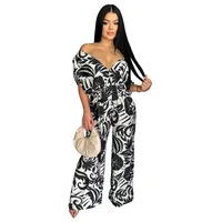 Women's Casual Daily Sexy Streetwear Plant Full Length Jumpsuits sku image 14