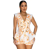 Holiday Daily Women's Streetwear Geometric Polyester Shorts Co-ord Set Shorts Sets sku image 7