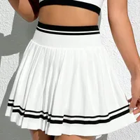Women's Sweet Sport Style Color Block Nylon Spandex Active Bottoms Shorts sku image 3