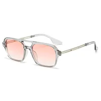 New  Double Beam Aviator Sunglasses Women's Online Red Sunglasses Travel Fashion Wear Men's New Sunglasses sku image 10