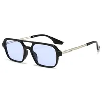 New  Double Beam Aviator Sunglasses Women's Online Red Sunglasses Travel Fashion Wear Men's New Sunglasses sku image 2