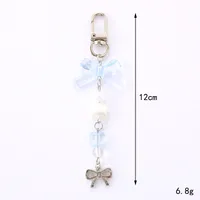1 Piece Elegant Lady Bow Knot Acrylic Bag Pendant Keychain main image 2