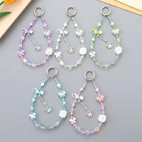 1 Piece Elegant Lady Star Butterfly Beaded Beaded Bag Pendant Mobile Phone Chain Keychain main image 1