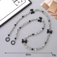 1 Piece Elegant Lady Flower Beaded Beaded Mobile Phone Chain main image 3