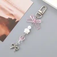 1 Piece Elegant Lady Bow Knot Acrylic Bag Pendant Keychain main image 4