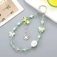 1 Piece Elegant Lady Star Butterfly Beaded Beaded Bag Pendant Mobile Phone Chain Keychain main image 3