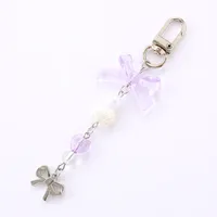 1 Piece Elegant Lady Bow Knot Acrylic Bag Pendant Keychain main image 5