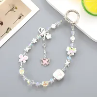 1 Piece Elegant Lady Star Butterfly Beaded Beaded Bag Pendant Mobile Phone Chain Keychain main image 4
