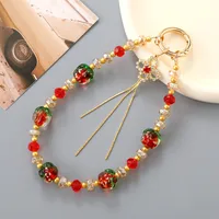 1 Piece Elegant Lady Fruit Beaded Beaded Bag Pendant Mobile Phone Chain Keychain main image 3