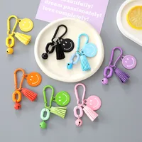 1 Piece Elegant Basic Lady Smiley Face Metal Unisex Bag Pendant Keychain main image 1