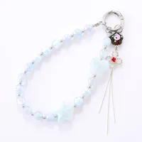 1 Piece Elegant Lady Star Heart Shape Beaded Beaded Bag Pendant Mobile Phone Chain Keychain main image 5